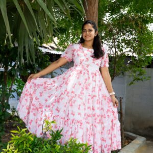 White Georgette Dress