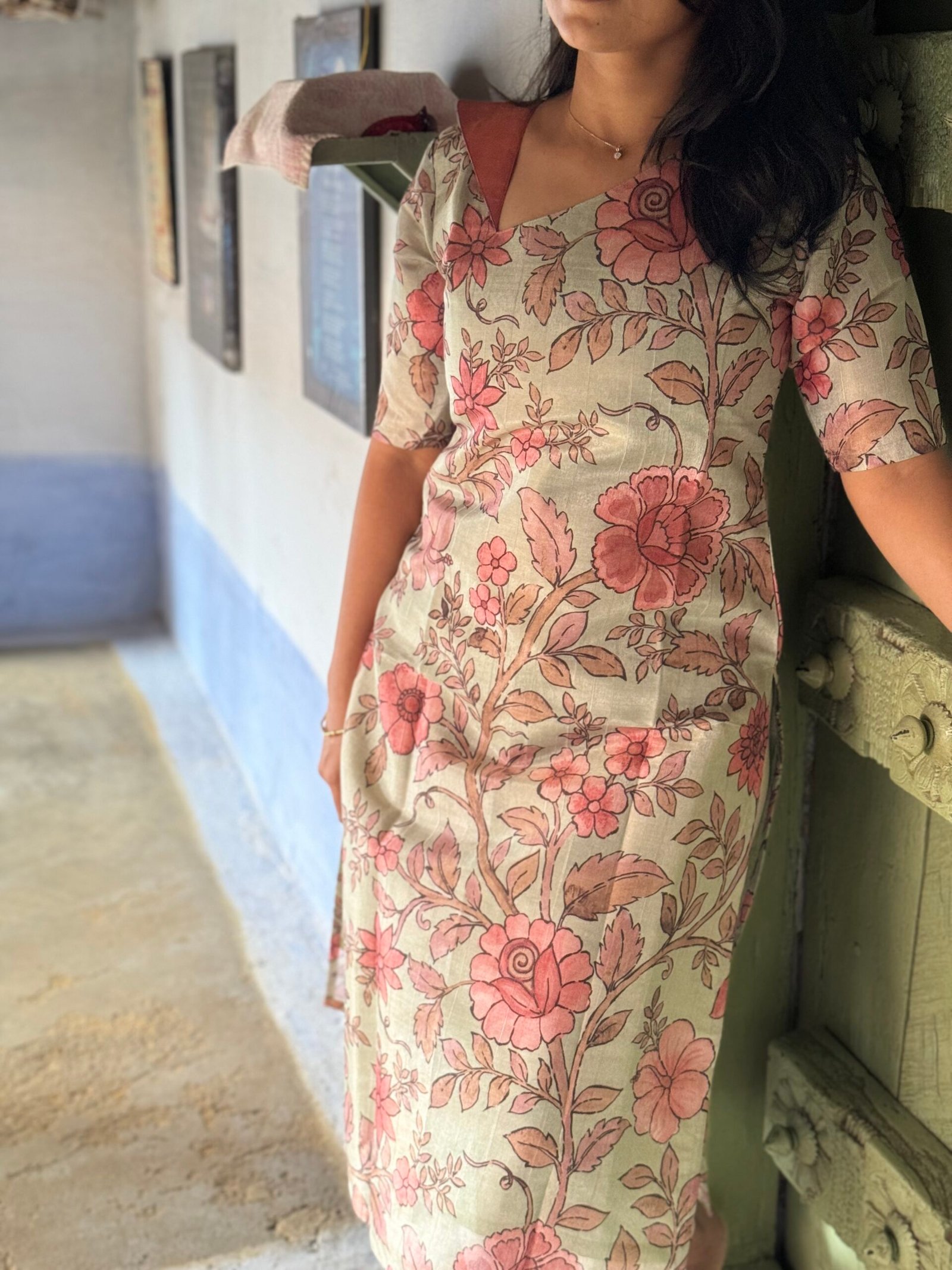 Sea blue kurthi - Image 2
